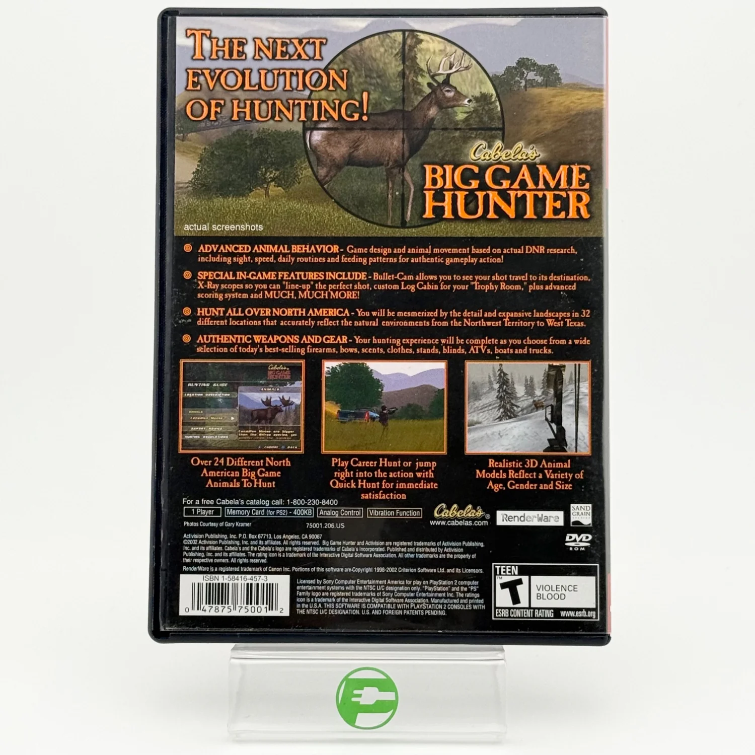 Cabela's Big Game Hunter (Sony PlayStation 2 PS2, 2002) - Image 2