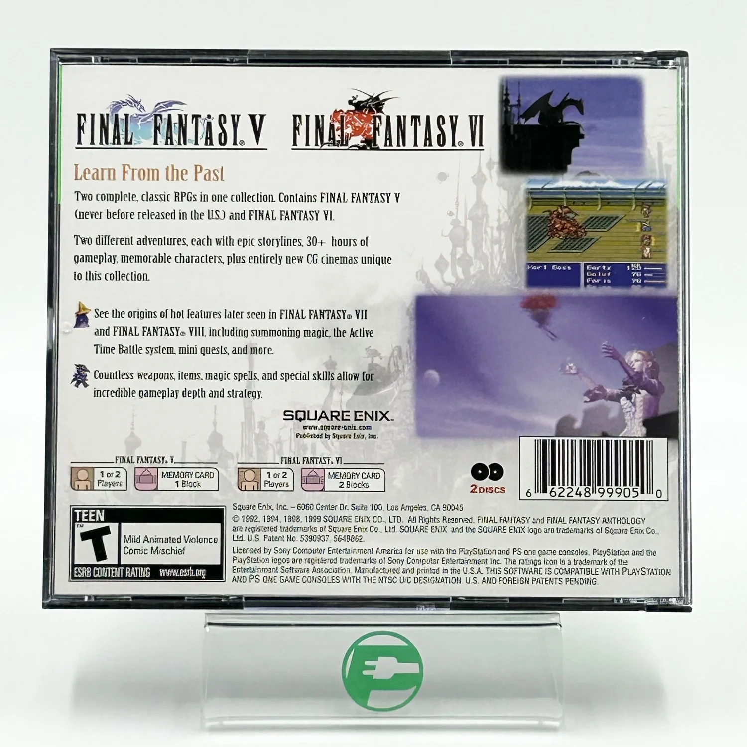 Final Fantasy Anthology [Greatest Hits] (Sony PlayStation 1 PS1, 1999) - Image 4