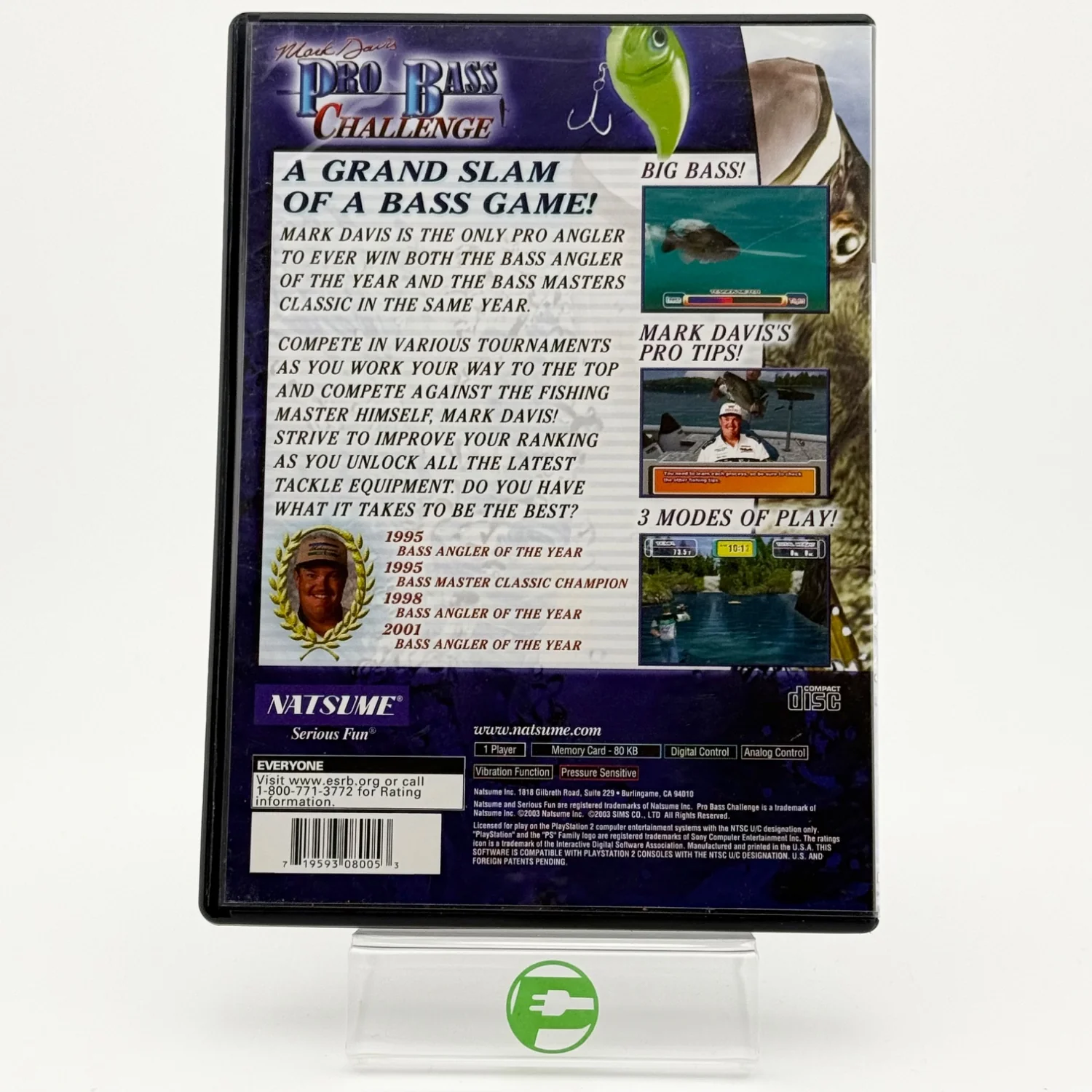 Mark Davis Pro Bass Challenge (Sony PlayStation 2 PS2, 2003) - Image 2
