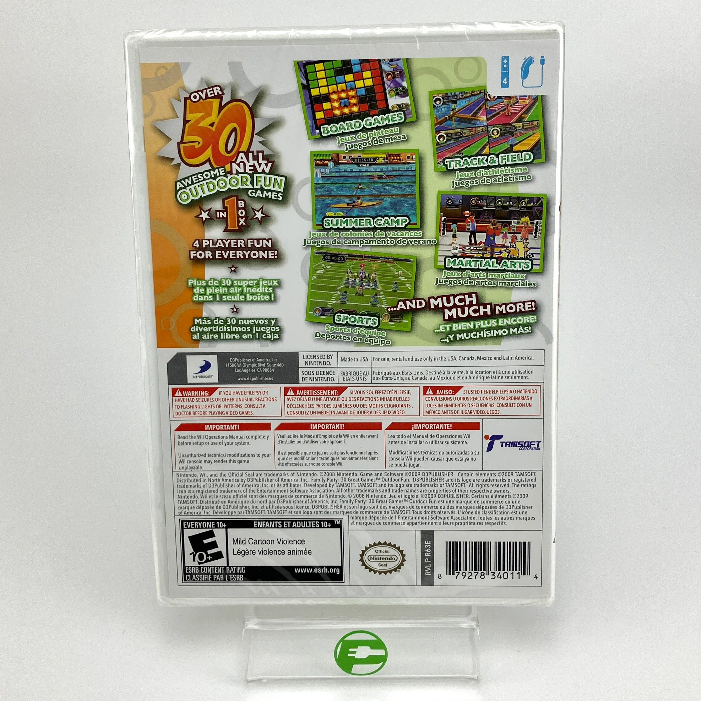 New Family Party: 30 Great Games Outdoor Fun (Nintendo Wii, 2009) - Image 2