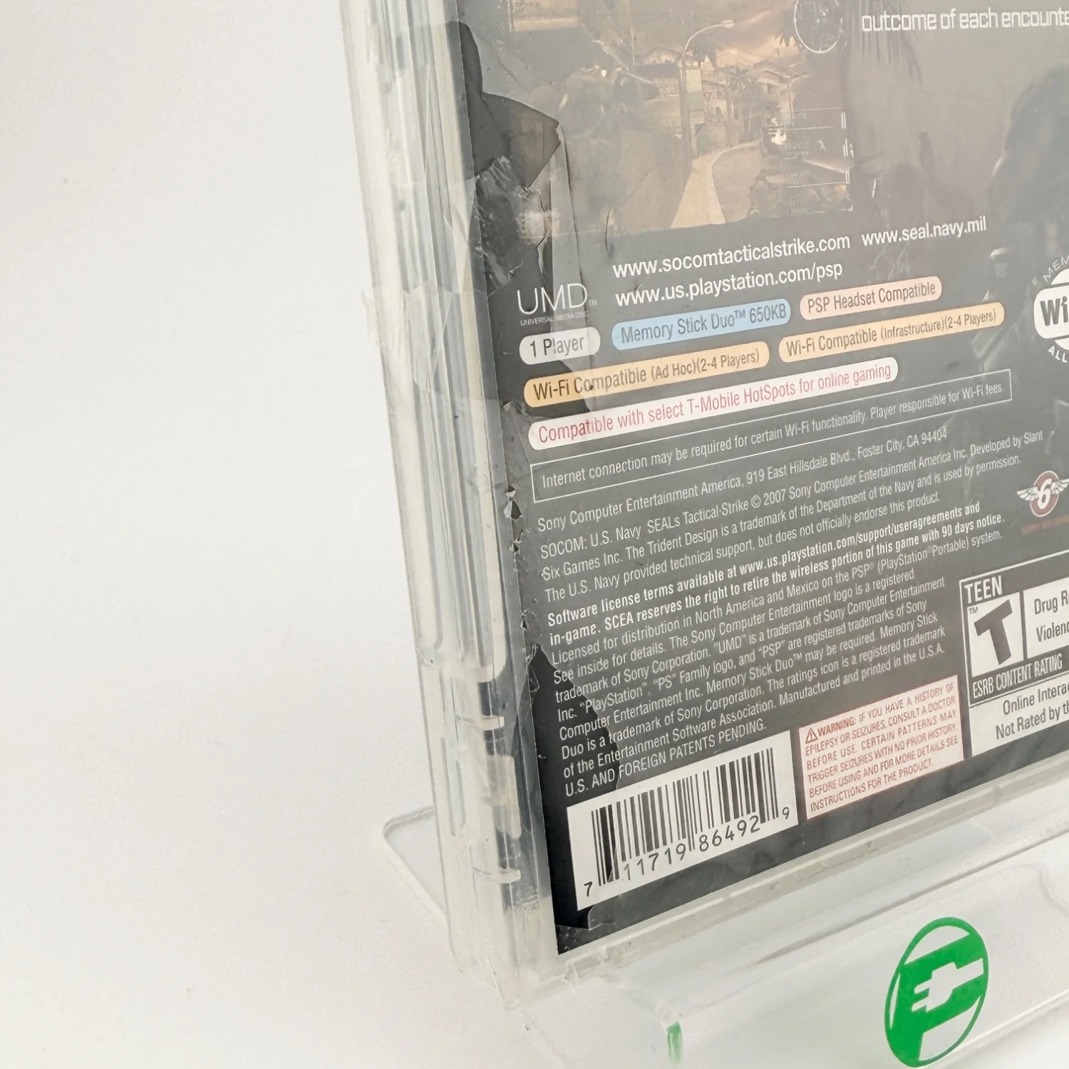 New SOCOM US Navy Seals Tactical Strike (Sony PlayStation Portable PSP, 2007) - Image 4