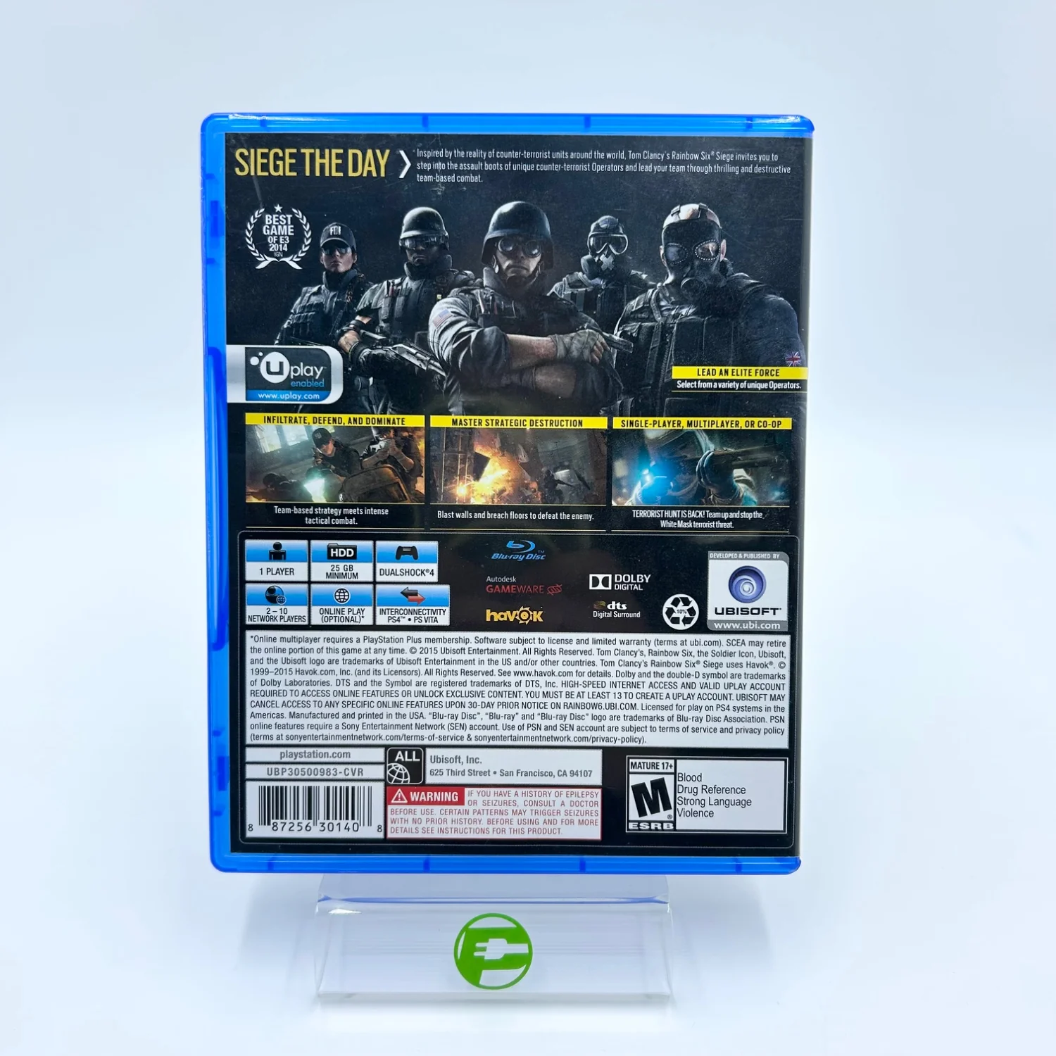 Rainbow Six Siege (Sony PlayStation 4 PS4, 2015) - Image 2