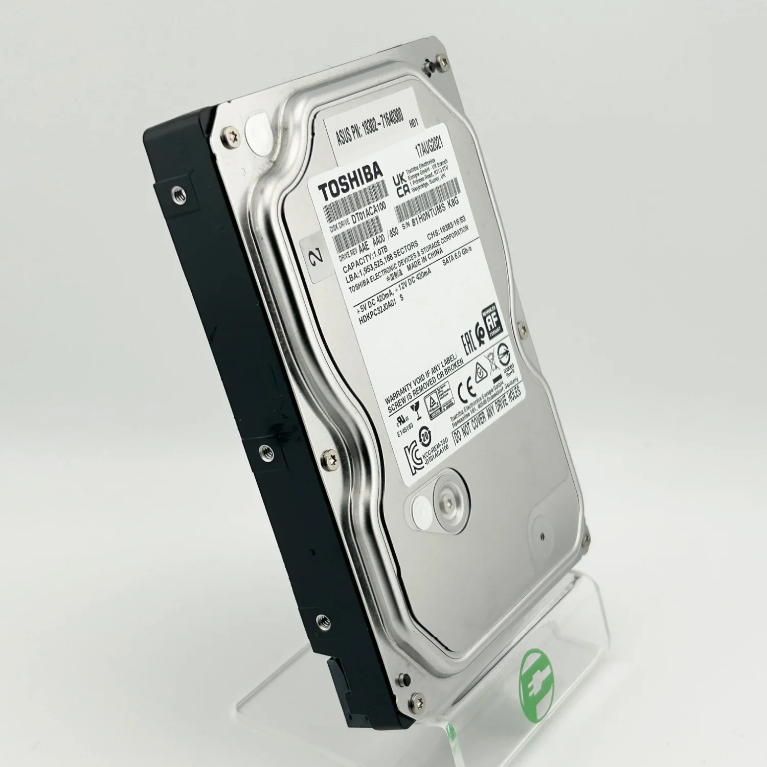 Toshiba 3.5" Hard Drive 1TB SATA III 6Gbps HDD DT01ACA100 - Image 3
