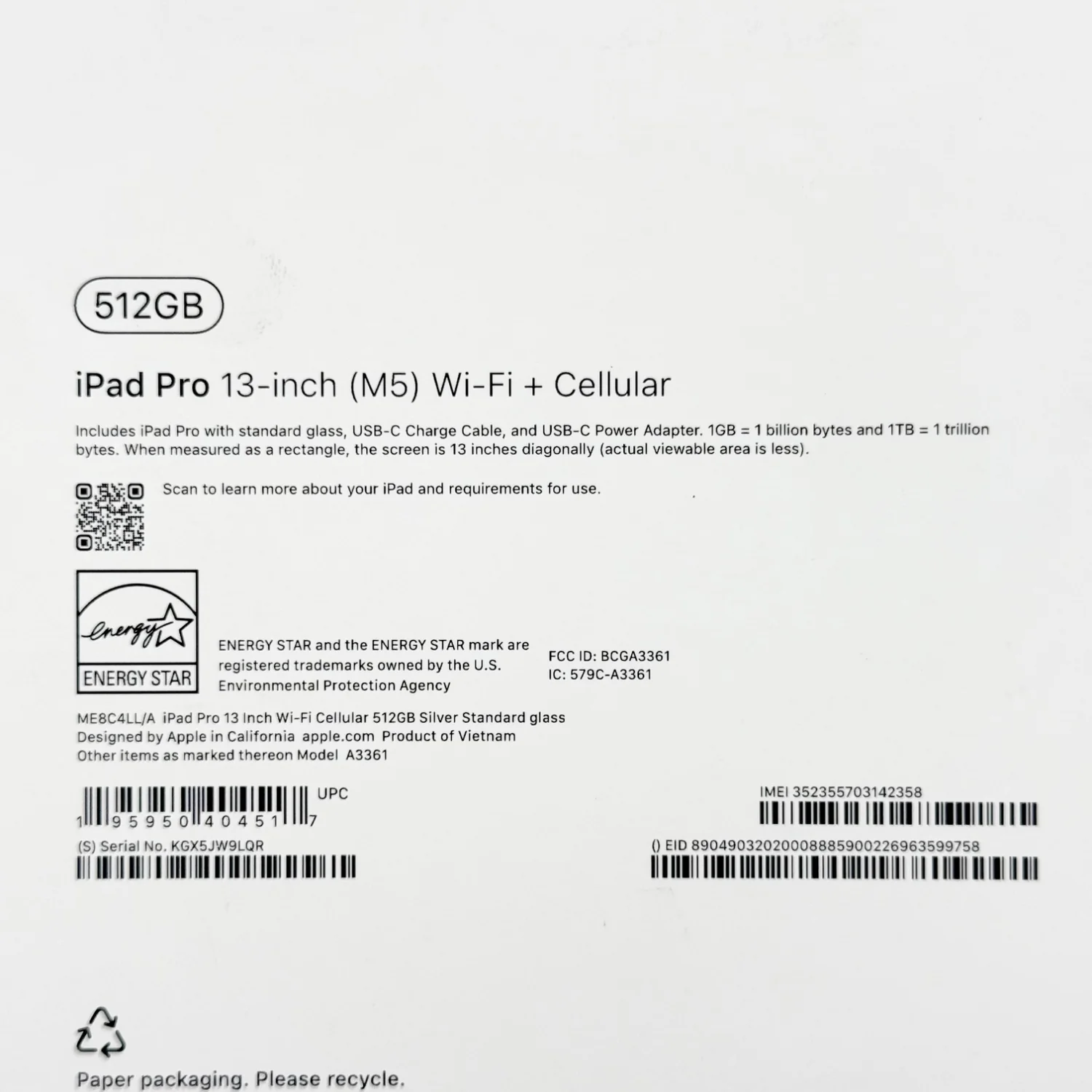 Unlocked Apple iPad Pro 13" M5 512GB Silver ME8C4LL/A - Image 12
