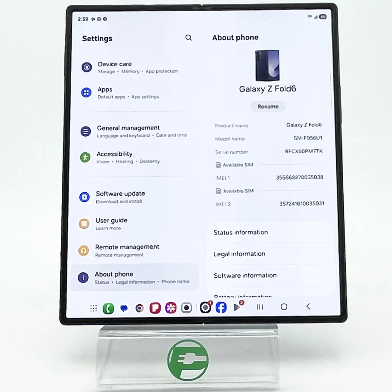 Unlocked Samsung Galaxy Z Fold6 12GB RAM 512GB SM-F956U1 Navy - Image 14