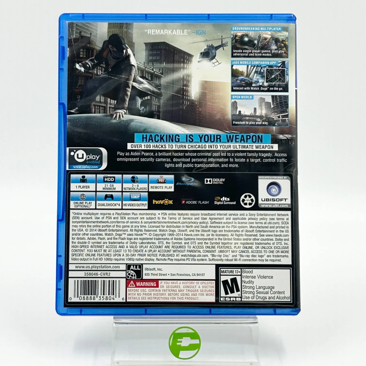 Watch Dogs (Sony PlayStation 4 PS4, 2014) - Image 3
