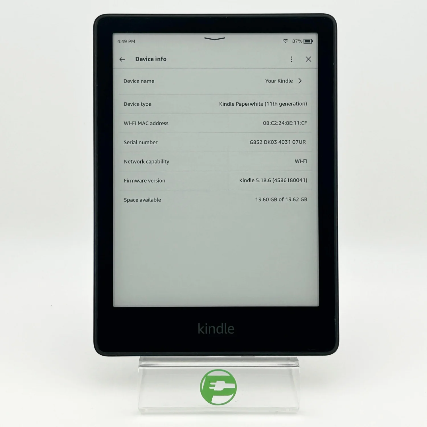 WiFi Only Amazon Kindle Paperwhite 11th Gen 16GB Black M2L3EK - Image 7